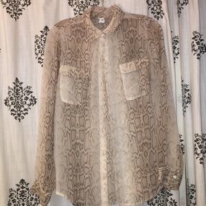 snake 🐍  skin blouse  - size small